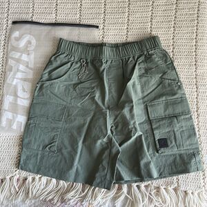 NWT STAPLE Pigeon Nylon Cargo Shorts Men’s L - St. Mark’s Style 2025 Olive Green